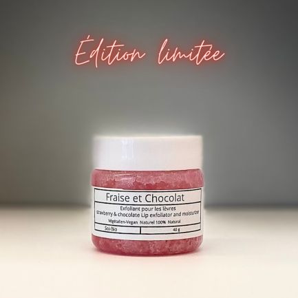 Exfoliant hydratant pour les lèvres fraise & chocolat TEMPS LIMITÉ